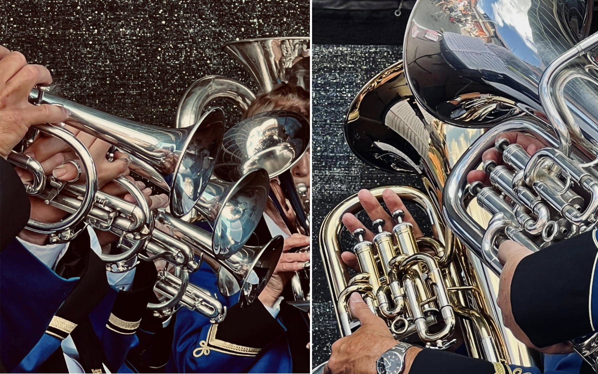 BRASS BAND SPRINGS INTO ACTION